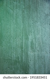 Water Drops On The Steambath Glass