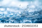 Water Drops Techno Abstract Background