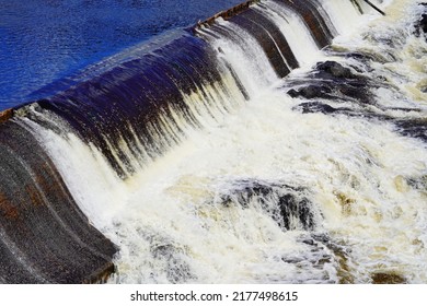 A Water Fall On Kennebec River