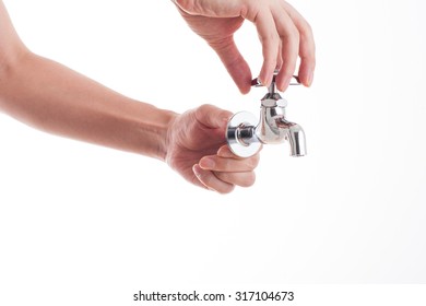 Water faucet, Human Hand - Shutterstock ID 317104673