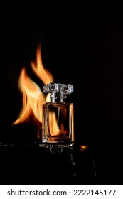 Water, Fire And Your Favorite Perfume.  Product Photography.