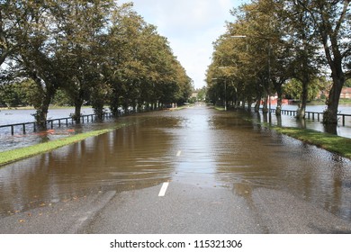 Water Flooding Road