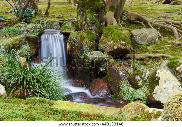 Water Flow Japanese Garden Stock Photo Edit Now