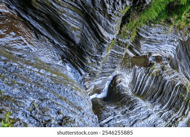 Water flow with a narrow canyon, Watkins Glen State Park, Pennsylvania - Powered by Shutterstock