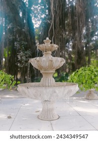 Water fountain water fall decoration nature