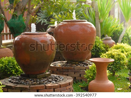 Water Fountain in garden