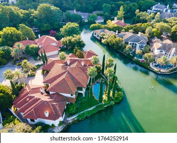 Water Front Property Along West Lake Gorgeous Mansion Homes And Landscaping Near Mount Bonnell Amazing Landscape Views Of The Colorado River And Austin Texas Hill Country 