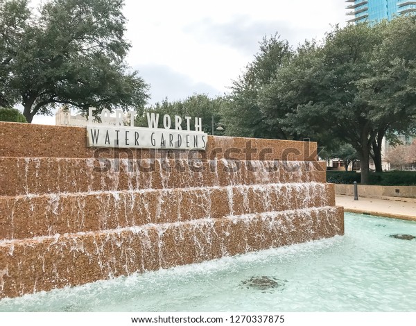 Water Gardens Downtown Fort Worth Visitors Stock Photo Edit Now