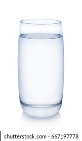 Water Glass Isolated With Clipping Path