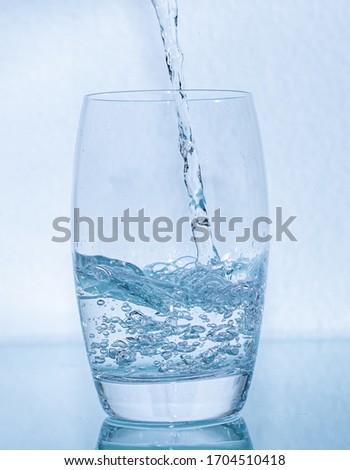 Water in glass - mineralwater in waterglass