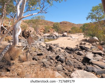 Water Hole Along The Rim Walk In The Dry Ormiston Pound, Northern Territory, Australia 2017