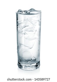 Water With Ice In A Glass