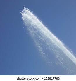 Water Jet In The Blue Sky