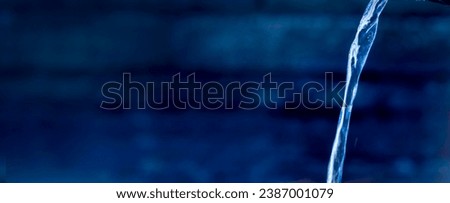 Water jet with clear spring water as drinking water