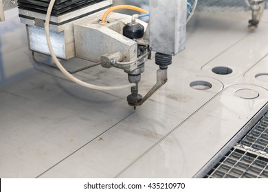 Water Jet Cutter Close Up