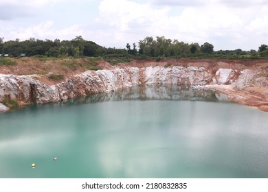 Water Lake In Gypsum Mining Industry 