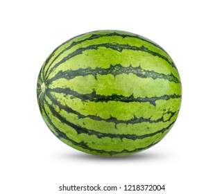 Water Melon Isolated On White Background