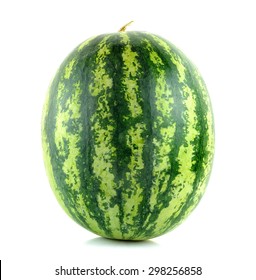 Water Melon Isolated On The White Background.