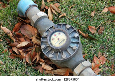 Water Meter On The Lawn