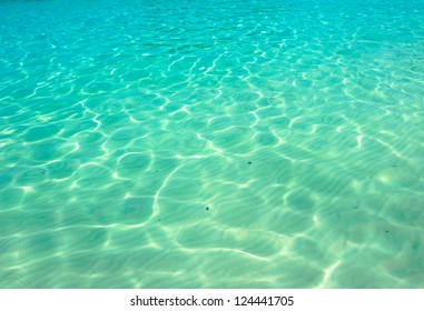 Water Ocean Background. Clear Blue Ripple Aqua Texture 