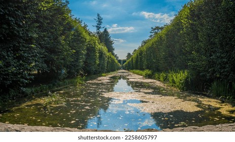 Water in Oliva (Oliwa) park in summer time in Gdansk, Poland. - Shutterstock ID 2258605797