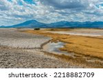 Water On Salt Flats in Alvord Desert near Borax Lake - Oregon Outback Landscape