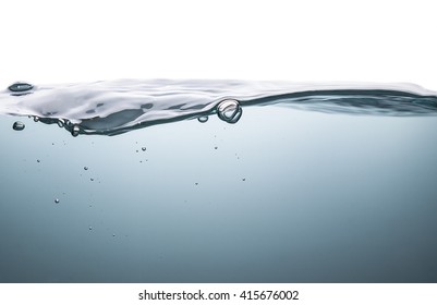 Water On A White Background