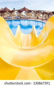 Water Park, Top Water Slide, Closeup