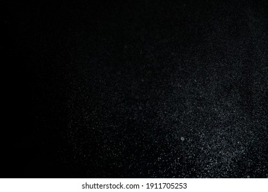 Water Particles On A Black Background