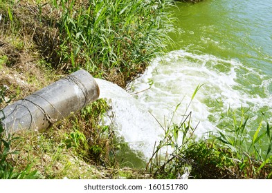 water pipe lake pollution