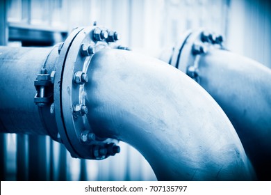 Water Pipeline In Water Treatment Plant