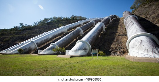 Water pipelines to Hydro-Electric power station in Australia's Snowy Mountains