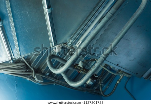 Water Piping System Install Concrete Ceiling Stock Photo Edit Now