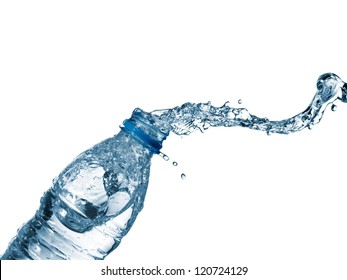 Water up from a plastic bottle