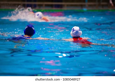 Water Polo Player In Action During The Women Match Between