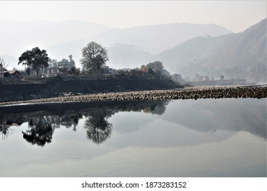 Water Pond On The Alaknanda River