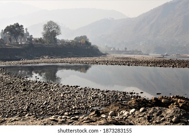 Water Pond On The Alaknanda River