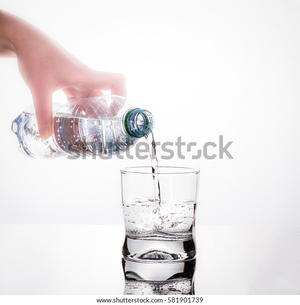 Water Pouring Plastic Water Into Glass Stock Photo 581901739 | Shutterstock