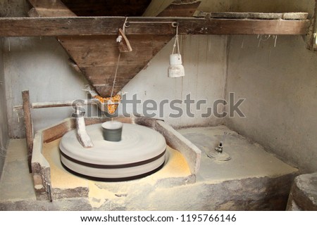 water powered millstone