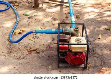 Water Pump On The Ground In The Park.