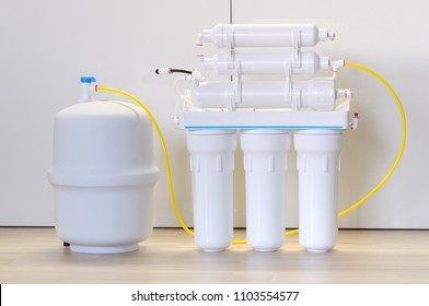 Water Purification System. Domestic Reverse Osmosis Filter