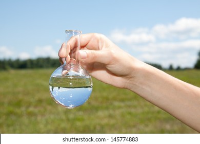 Water Purity Test, Liquid In Laboratory Glassware