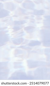Water rays of light reflections shadow overlay effect through glass on a white background reflection. Abstract blurred crystal glasses light