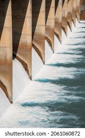 Water Released From Hydroelectric Power Station.