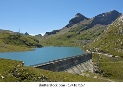 Water Reservoir Lake Sanetsch, Switzerland