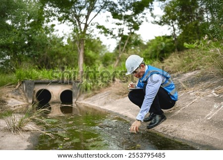 Water resources engineers are examining water samples from community sewers to determine the health of the water source.