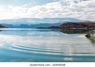 Water Rings At Lake