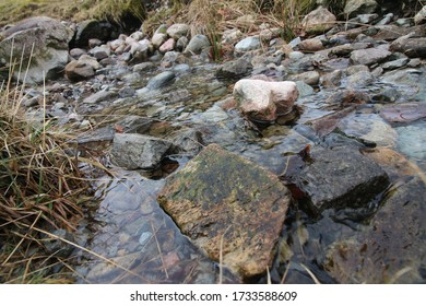 Water Running Through Rocks In River