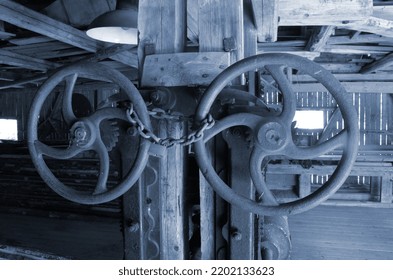 Water Sawmill. Norway. Monochrome  Image