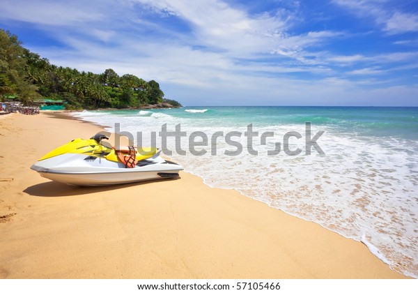 Water Scooter On Beach Phuket Island Stock Photo 57105466 | Shutterstock